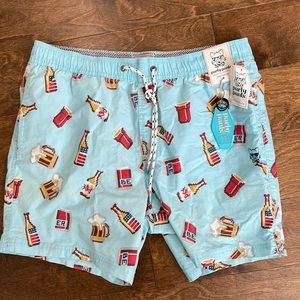 Party Pants- USA swim trunks